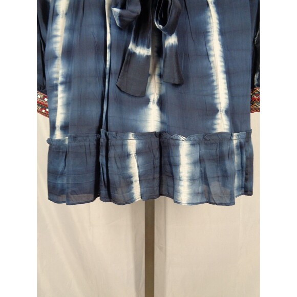 Verb by Pallavi Singhee Anthropologie Mini Dress Size XS Blue Tie Dye New - Picture 10 of 13